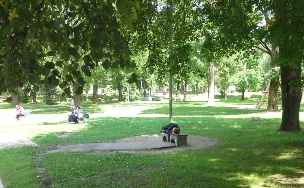 Ar alkohola cienītājiem Kena parkā cīnīsies pēc Dambja un Kļavu ielu remonta