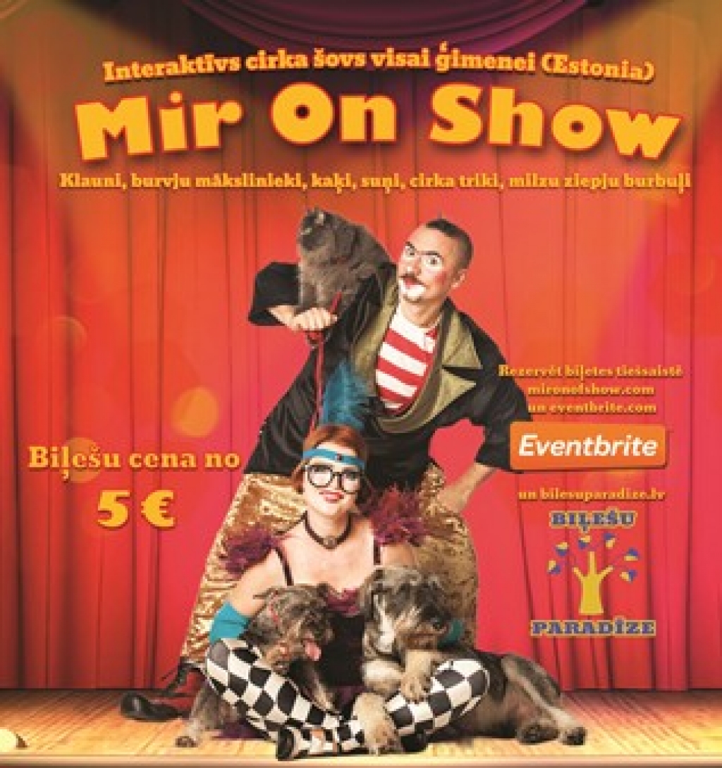 Interaktīvs cirka šovs visai ģimenei "Mir On Show" no Igaunijas Krustpils Kultūras namā