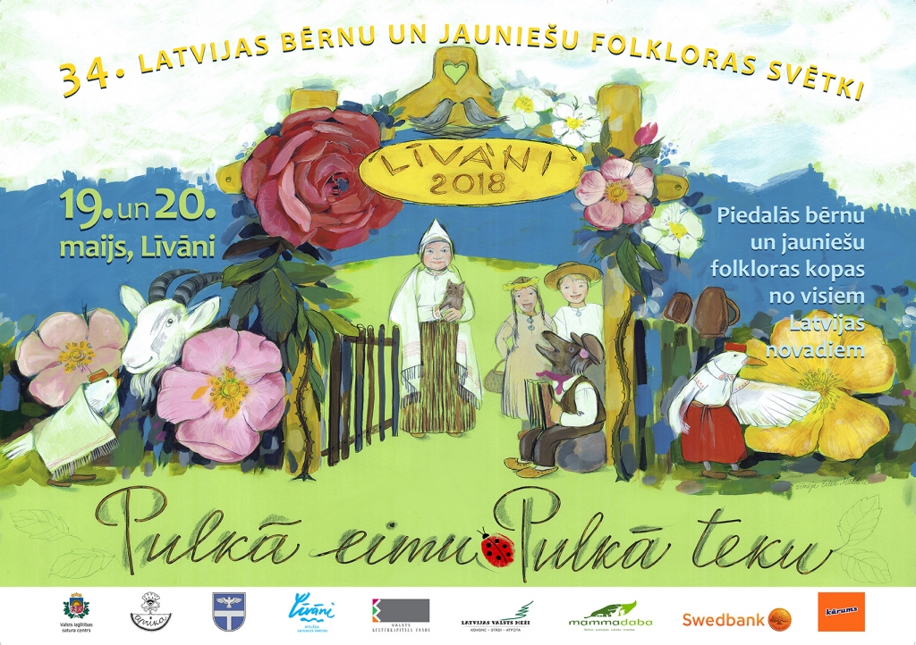 Nedēļas nogalē Līvānos notiks Latvijas bērnu un jauniešu folkloras svētki