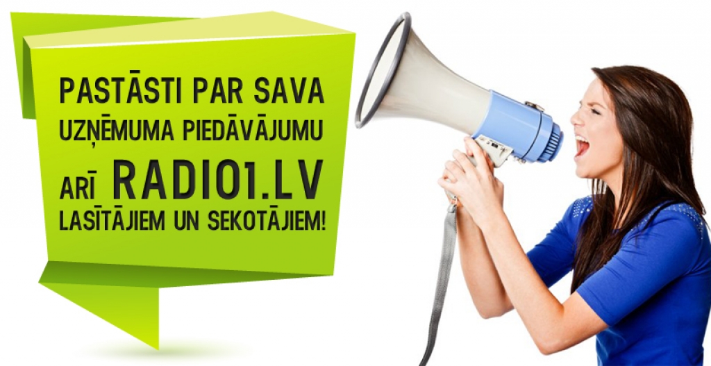 Pastāsti par sava uzņēmuma piedāvājumu arī radio1.lv lasītājiem un sekotājiem!