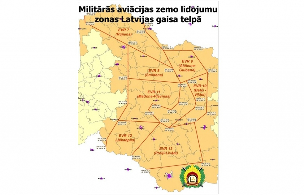 Šonedēļ virs Jēkabpils notiks militārās aviācijas zemie lidojumi