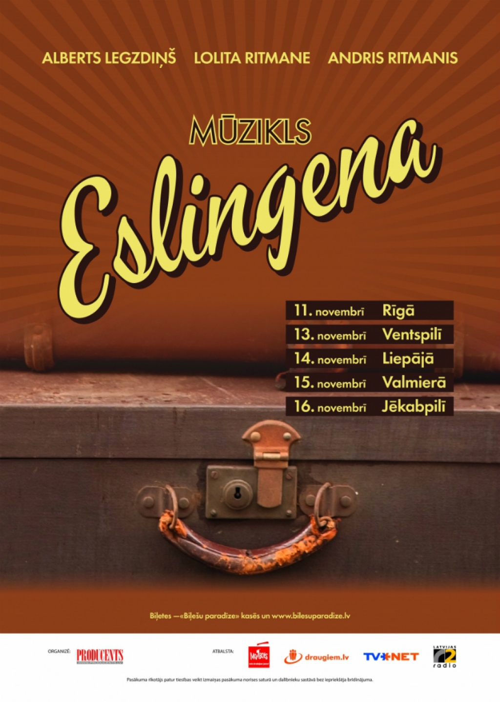 Jēkabpilī izrāda mūziklu  „Eslingena”