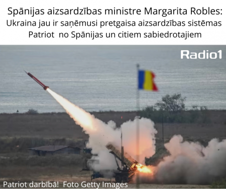 Laikraksts: Spānija piegādā Ukrainai raķetes Patriot