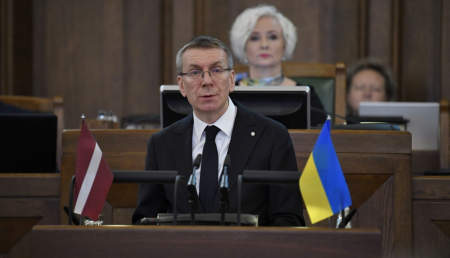  Rinkēvičs uzrunā Saeimā aicina saglabāt vēsu prātu patlaban valdošajā troksnī