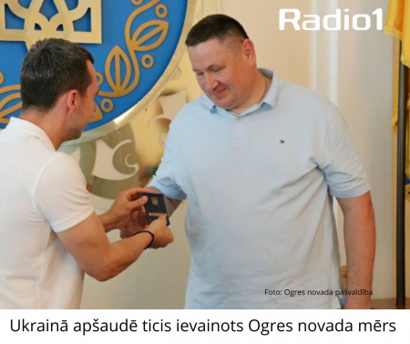 Ukrainā apšaudes laikā ievainots Ogres novada mērs Egils Helmanis