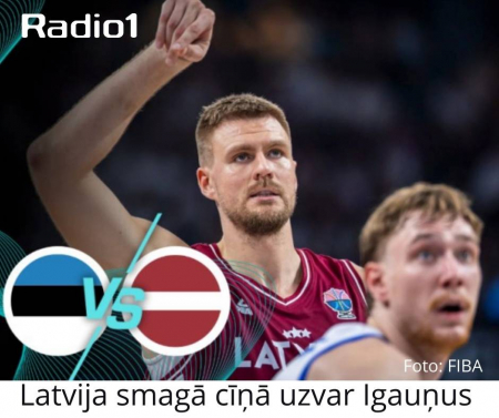Latvijas basketbolistiem grūta uzvara Eiropas čempionāta mačā ar Igauniju