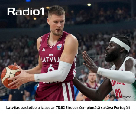 Latvijas basketbola izlase ar 78:62 Eiropas čempionātā sakāva Portugāli
