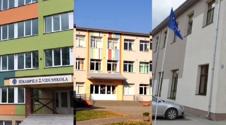 Jēkabpils 2.vidusskolā klātienes mācības organizes trīs adresēs – Jaunā iela 44, Rīgas iela 200 un Palejas 32