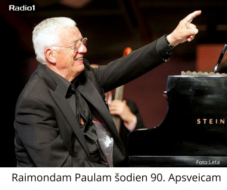 Šodien 90. dzimšanas dienu svin izcilais latviešu pianists un komponists Raimonds Pauls