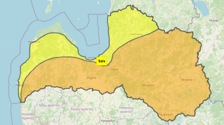 Svētdien vakarā un naktī uz pirmdienu gaidāms stiprs sals. Izsludināts oranžais un dzeltenais brīdinājumi