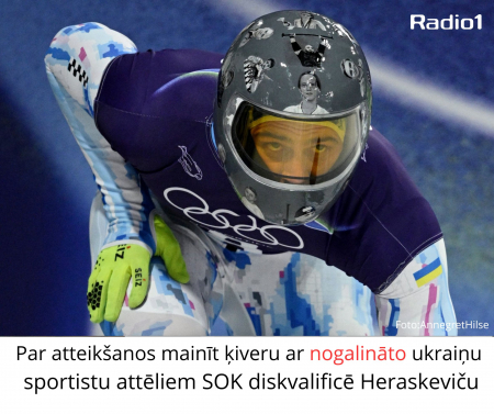 Par atteikšanos mainīt ķiveri ar nogalināto ukraiņu attēliem SOK diskvalificē Heraskeviču