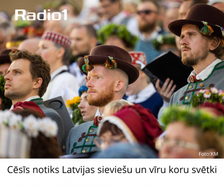 Cēsīs notiks Latvijas sieviešu un vīru koru svētki